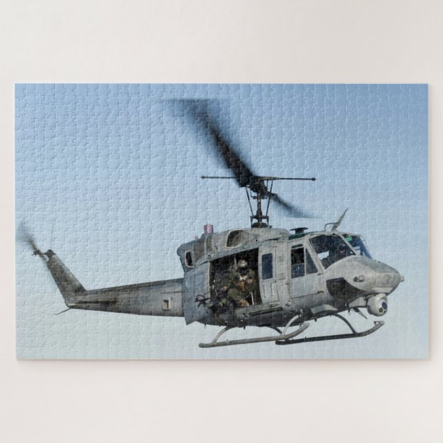 UH-1N Huey Helicopter Marine Medium Tiltrotor Puzzle (Horizontal)