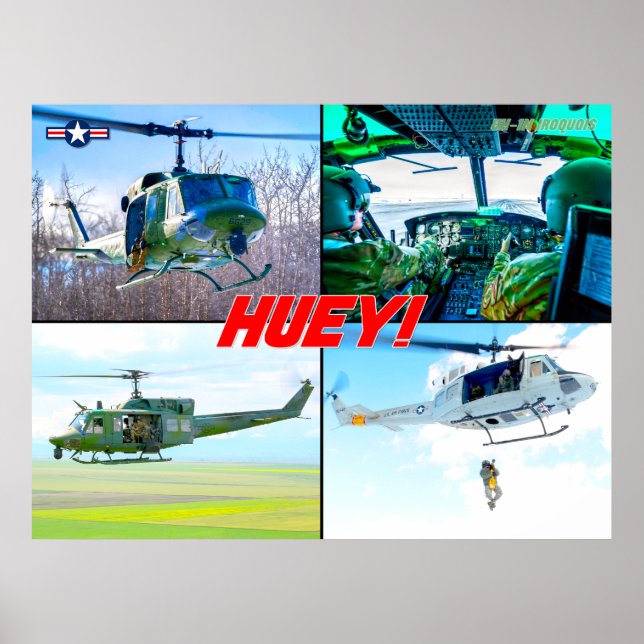 UH-1N IROQUOIS "HUEY" POSTER (Vorne)