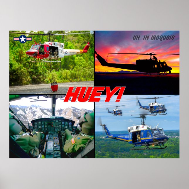 UH-1N IROQUOIS "HUEY" POSTER (Vorne)