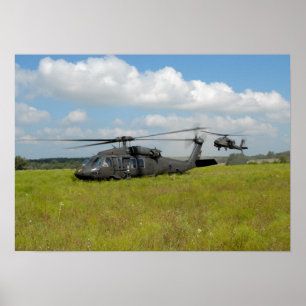 UH-60 Black Hawk Helicopter Poster