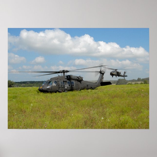 UH-60 Black Hawk Helicopter Poster (Vorne)