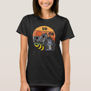 Uh Oh Stinky Poop Für Männer Frauen Süßer Affe T-Shirt