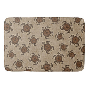 Uhane Honu Hibiskus-Batik-Hawaiianer-Schildkröte Badematte