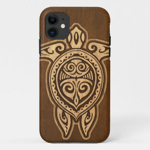 Uhane Honu Imitat-hölzerner hawaiischer Case-Mate iPhone Hülle