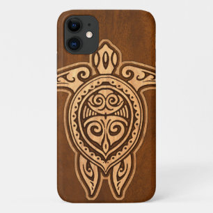 Uhane Honu Imitats Wood Hawaiian Turtle Case-Mate iPhone Hülle