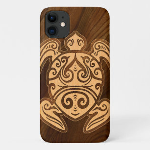 Uhane u’i Honu Imitats Wood Hawaiian Turtle Case-Mate iPhone Hülle