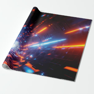 Uhd Wallpaper Laser Light Design Geschenkpapier