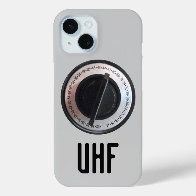 UHF-Fernsehdial Case-Mate iPhone Hülle (Rückseite)