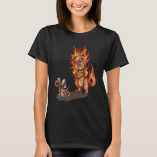 Uhh Woof Cat and Mouse Dog T-Shirt