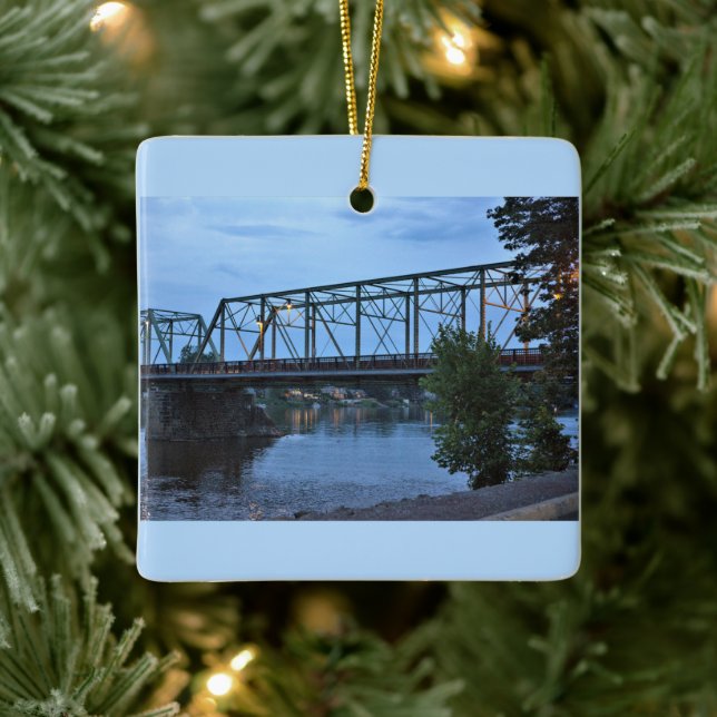 Uhlerstown-Frenchtown-Brücke Keramikornament (Baum)