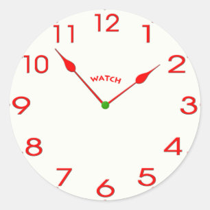Uhr_02 Runder Aufkleber