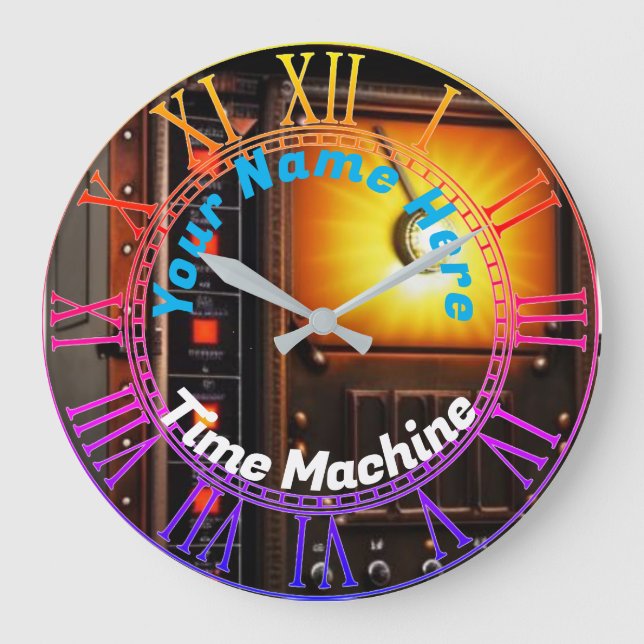 Uhr an der Wand der Zeitmaschine (Vorderseite)