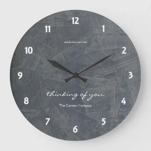 Uhr an Dich denkend Schiefer Wanduhr