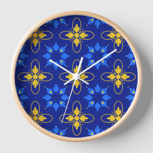 Uhr Blue & Yellow Azulejo
