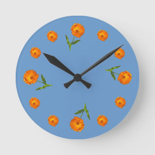 Uhr - Blüten aus Calendula