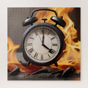 Uhr brennt, keine Zeit Puzzle