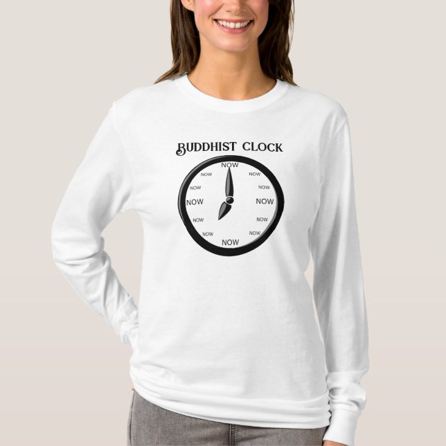 Uhr - Buddhistische Uhr T-Shirt (Vorderseite)