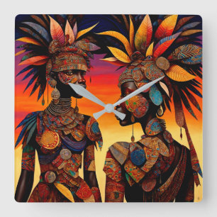 Uhr der afrikanischen Frauenmauer