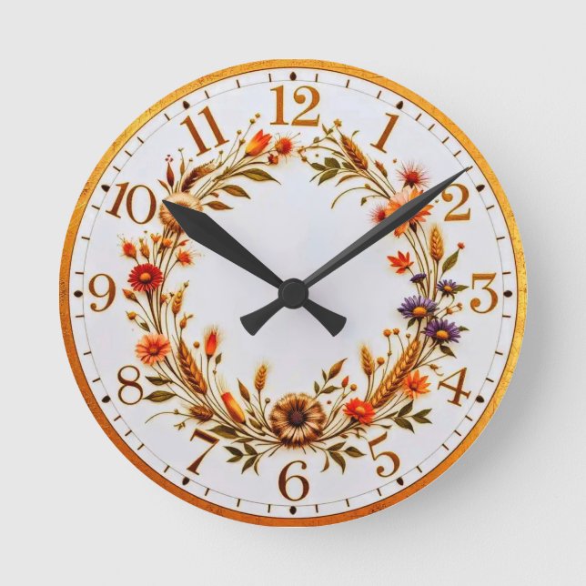 Uhr der botanischen Blume (Vorderseite)