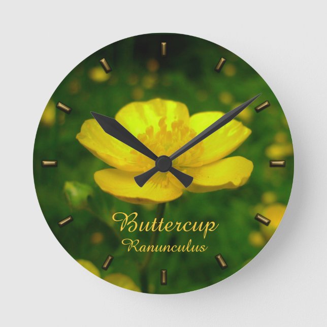 Uhr der Buttercup-Uhr - benutzerdefinierte Uhr der (Vorderseite)