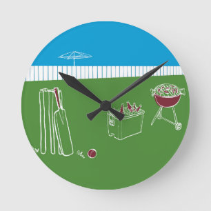 Uhr der Freien TIme-Cricket-Wand