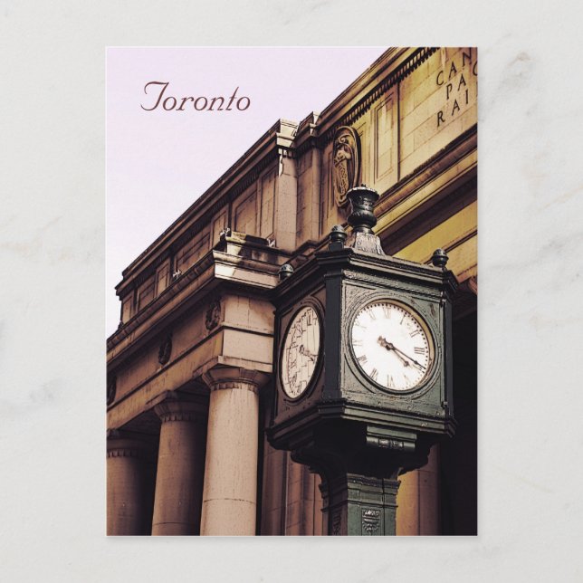 Uhr der Gewerkschaft Toronto Postkarte (Vorderseite)