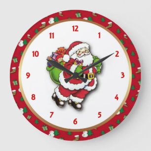 Uhr der Santa Round-Wall-Uhr