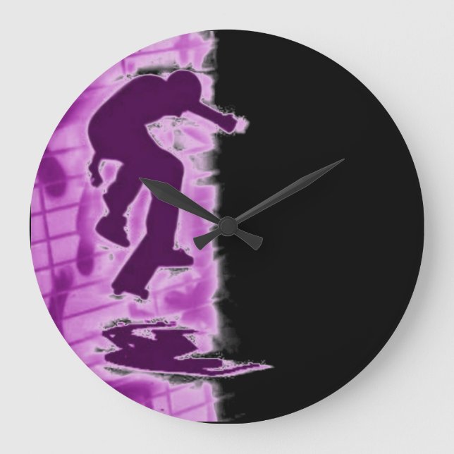 Uhr der Skateboardwand (Vorderseite)