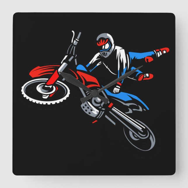Uhr der Wand des Motorrads (Vorderseite)