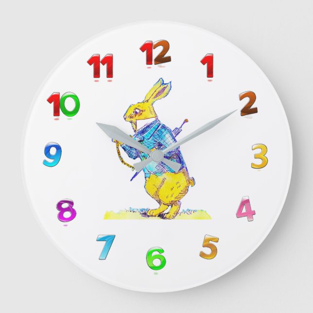 Uhr der weißen Kaninchen (Vorderseite)