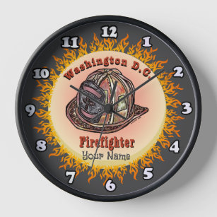 Uhr des Feuerwehrführers Washington DC individuell