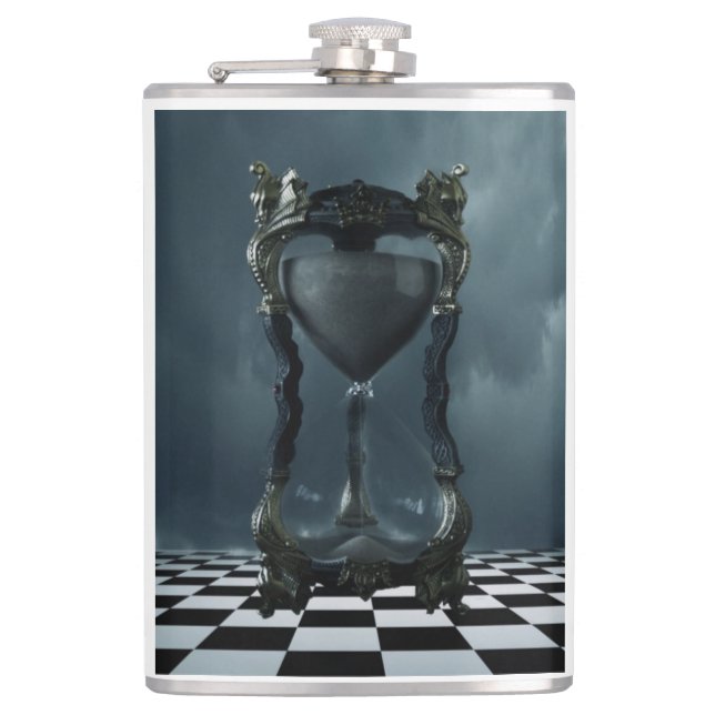 Uhr Flachmann (Vorderseite)