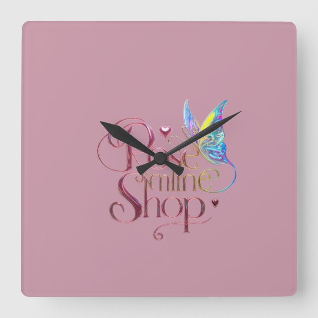 Uhr für den Rose Online Shop (Vorderseite)