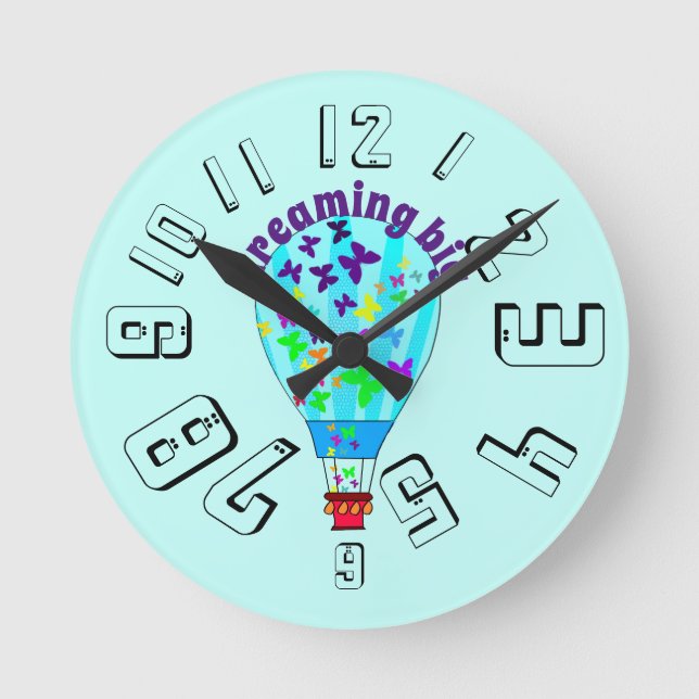 Uhr für Kinderzimmer (Vorderseite)