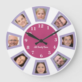 Uhr für personalisierte Familienfotos