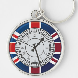 Uhr-Gesichts-Schlüsselanhänger Londons Big Ben Schlüsselanhänger
