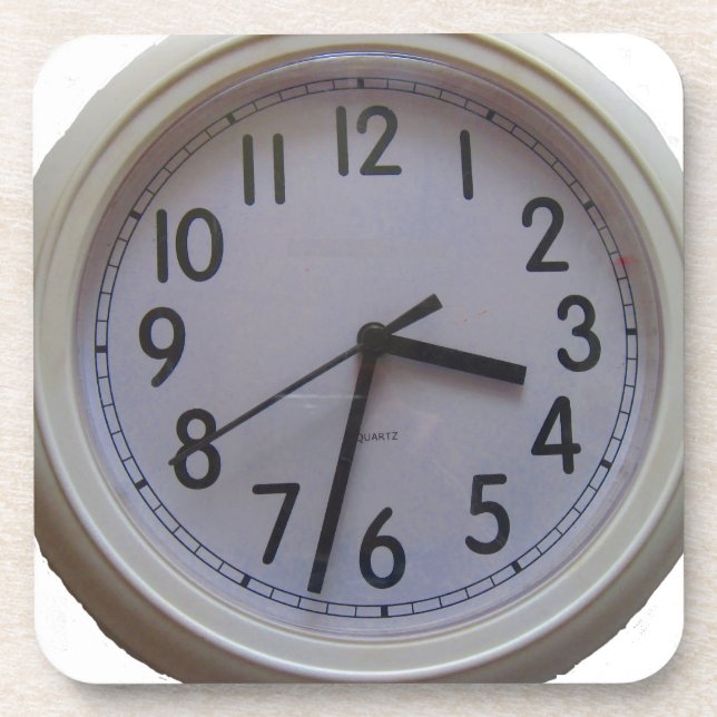 Uhr Getränkeuntersetzer (Vorderseite)