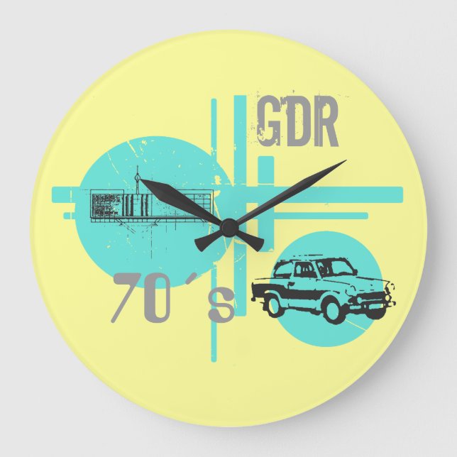 Uhr im DDR Style (Vorderseite)