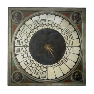 Uhr im Duomo von Paolo Uccello Fliese