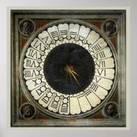 Uhr im Duomo von Paolo Uccello
