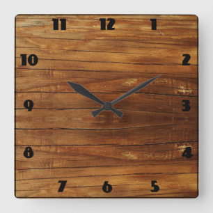 Uhr im rustikalen Stil