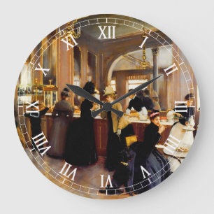 Uhr im Vintage-Stil mit Kunst aus der Konditorei
