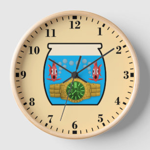 Uhr in Aquarien