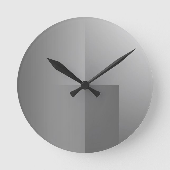 Uhr in Grautönen (Vorderseite)