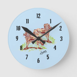 Uhr : Irish Setter träumen .