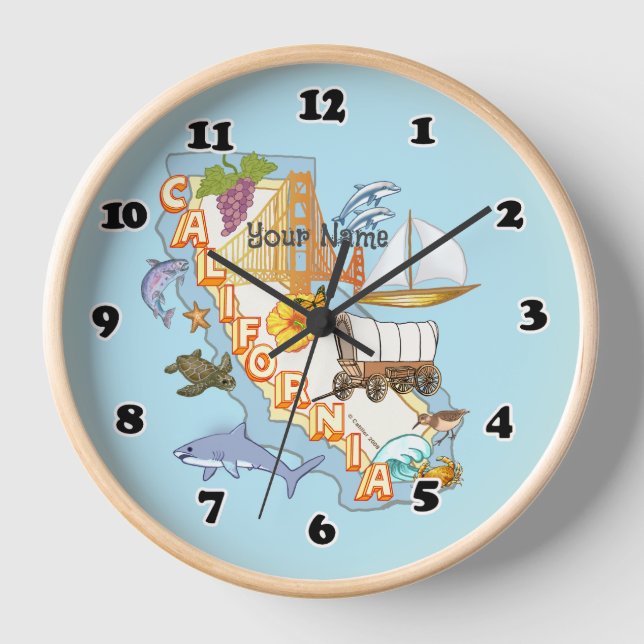 Uhr Kalifornien (Vorderseite)