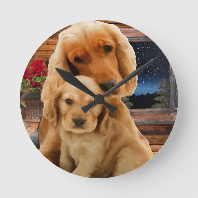 Uhr "Labrador Retriever Art" (Vorderseite)