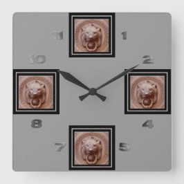 Uhr - Löwe-Haupttür-Klopfer