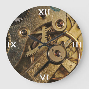 Uhr: Messing Herz. Uhrwerk Große Wanduhr