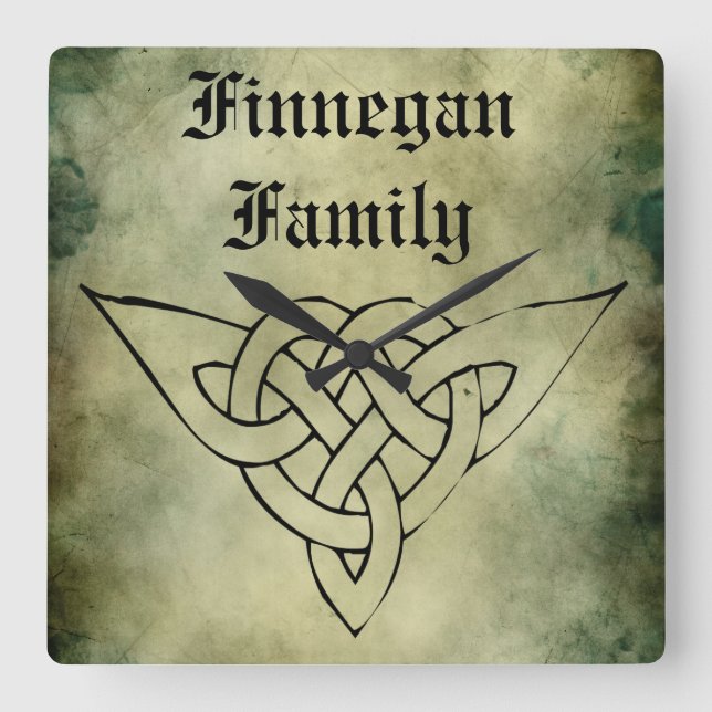 Uhr mit irischem Symbol (Vorderseite)